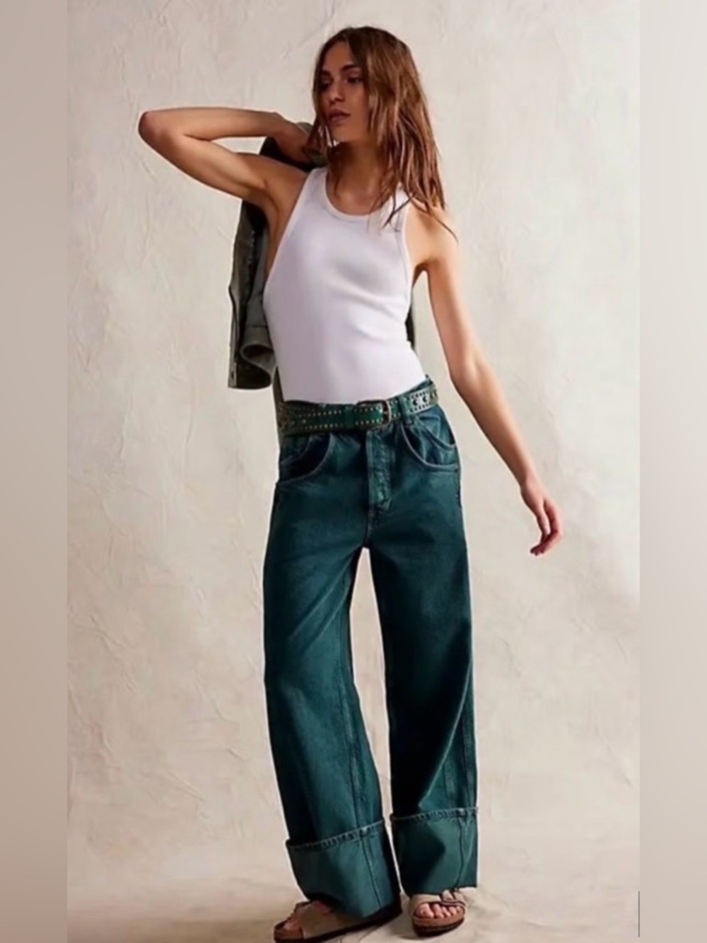 We The Free Final Countdown Low Rise Cuffed Boyfriend Jean
